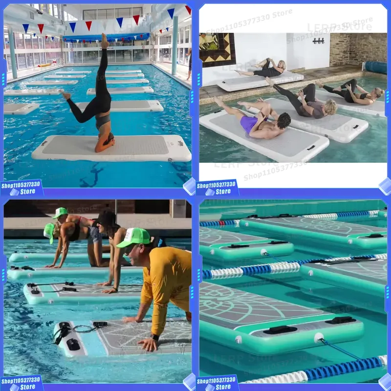 Yoga Fitness Factory - 工場価格 インフレータブルフローティングウォーターヨガマット プールヨガボード 水上フィットネスマット