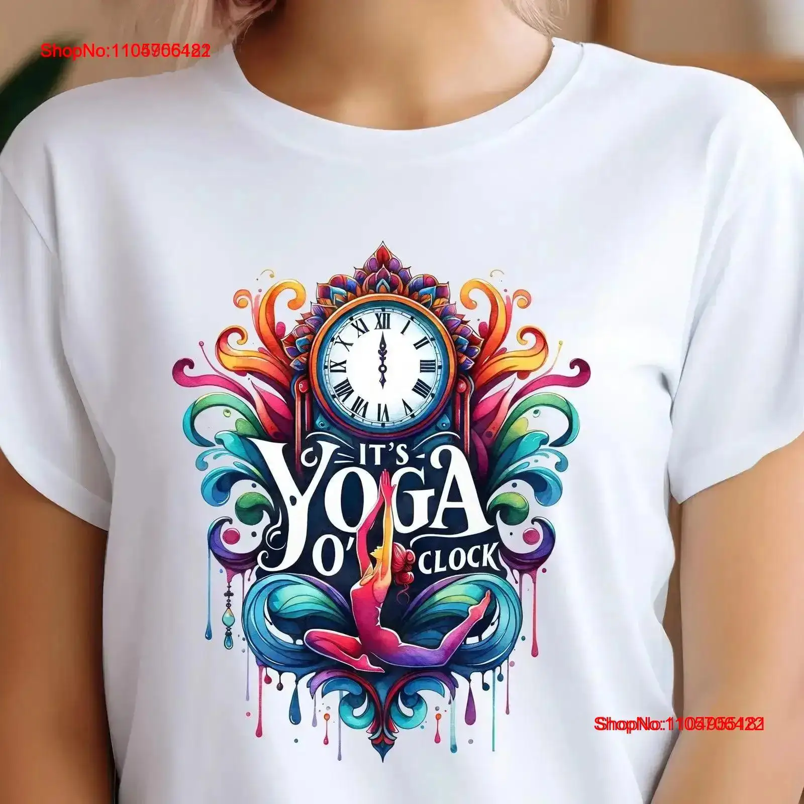 Yoga And Fitness Instructor - ヨガ T シャツ It's O'Clock Meditation