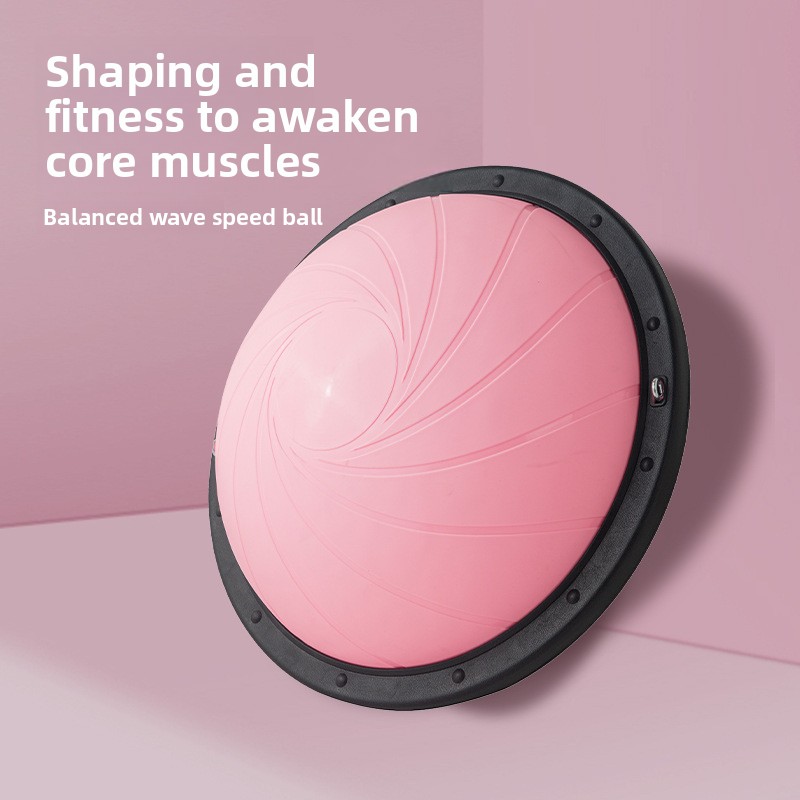 Bosu Ball Balance - 新しい半球形バランスヨガボールボディシェイピングスパイラルテクスチャ脂肪燃焼ピラティス機器ヨガボールボスボールピラティストレーニング