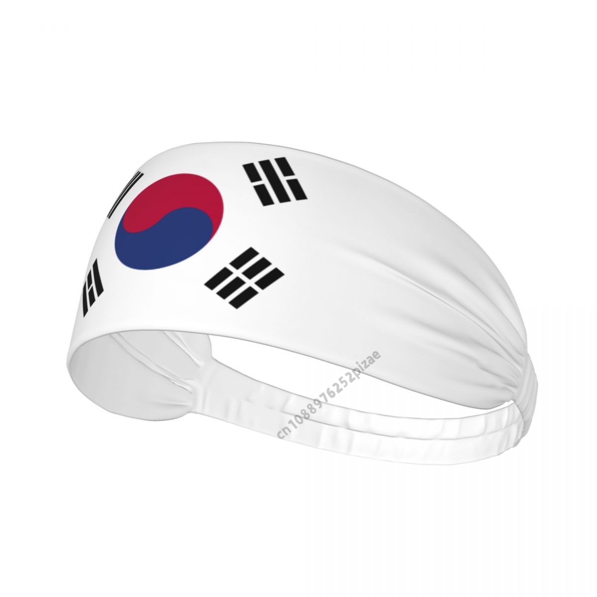 Yoga Fitness Stretching Strap - 韓国国旗柄 メンズ レディース バンド エラスティック ワイド
