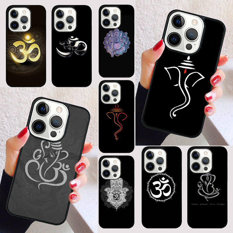 Yoga Fitness Apple - オーム・ヨガ・シンボル・ヒンドゥー教・フィットネス・ジム・スマホケース（iPhone 17 Air、16、16e、15 Plus、Apple 13、11、12、14 Pro
