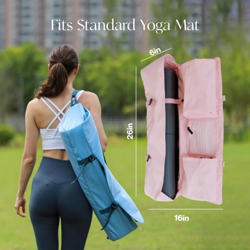 Yoga Fitness Usa - ヨガバッグ、ヨガマット収納バックバッグ、調節可能なカジュアルフィットネスバッグ付き