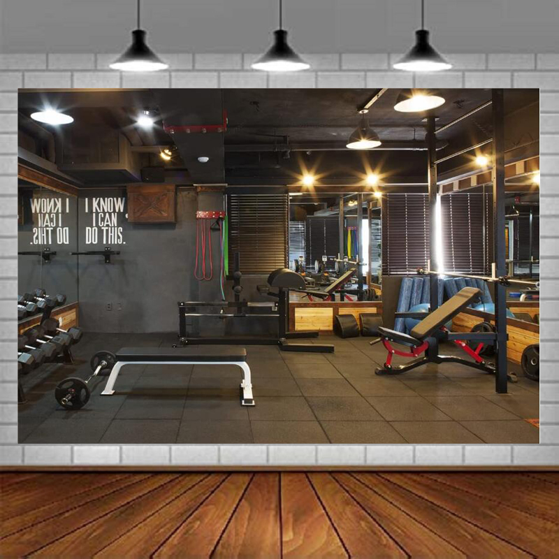Yoga Fitness Photos - ジム写真撮影用背景幕フィットネスパーティーデコレーション写真バナーヨガワークアウトバナービデオ背景ホームルームデコレーションポスター
