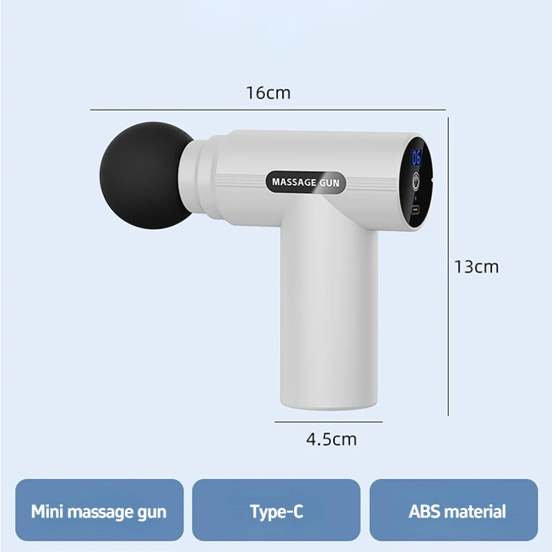 Vibration Massage Gun - USB ミニマッサージガン筋膜マシン筋肉リラクゼーション振動ガンロッドマッサージフィットネス機器ネックグラブ筋膜ガン