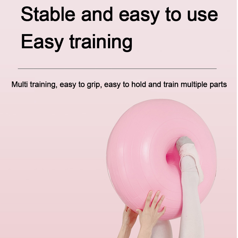 Yoga Fitness Apple - ドーナツヨガボール肥厚防爆スポーツフィットネストレーニングボールホーム減量ヨガバランスボールアップルボール