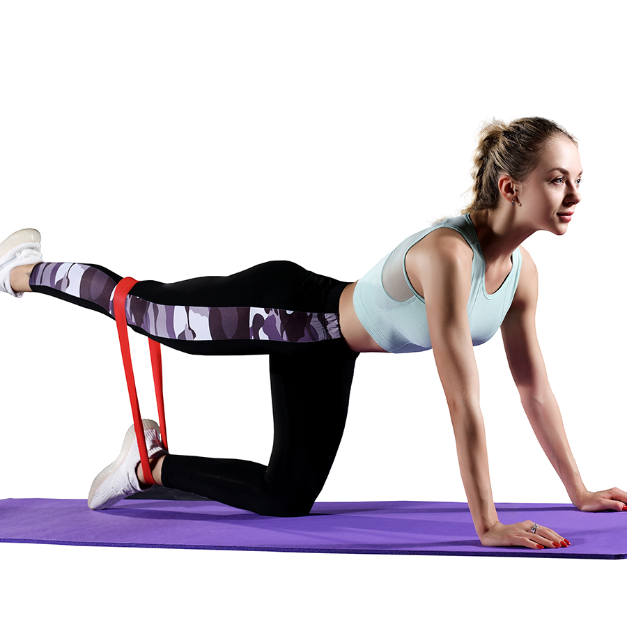 フィットネス抵抗ループバンド、ゴム製弾性エクササイズバンド、 - Yoga Fitness Stretching Strap のレビューと価格