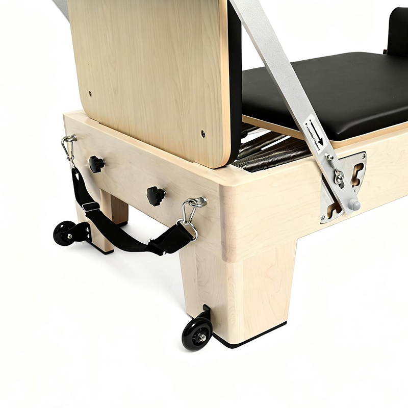 ホワイトメープル製ポータブル調整可能ピラティスリフォーマー、 - Yoga Fitness Machine のレビューと価格