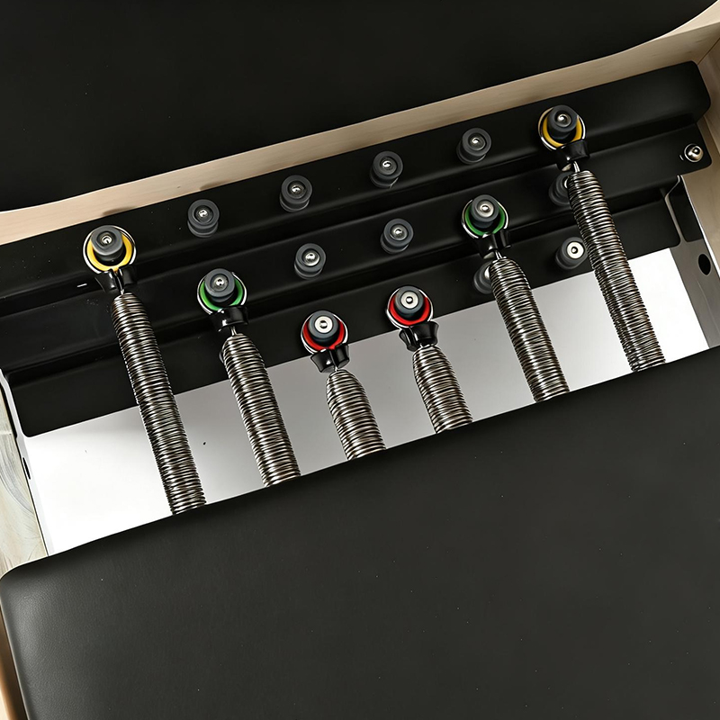 ホワイトメープル製ポータブル調整可能ピラティスリフォーマー、 - Yoga Fitness Machine のレビューと価格