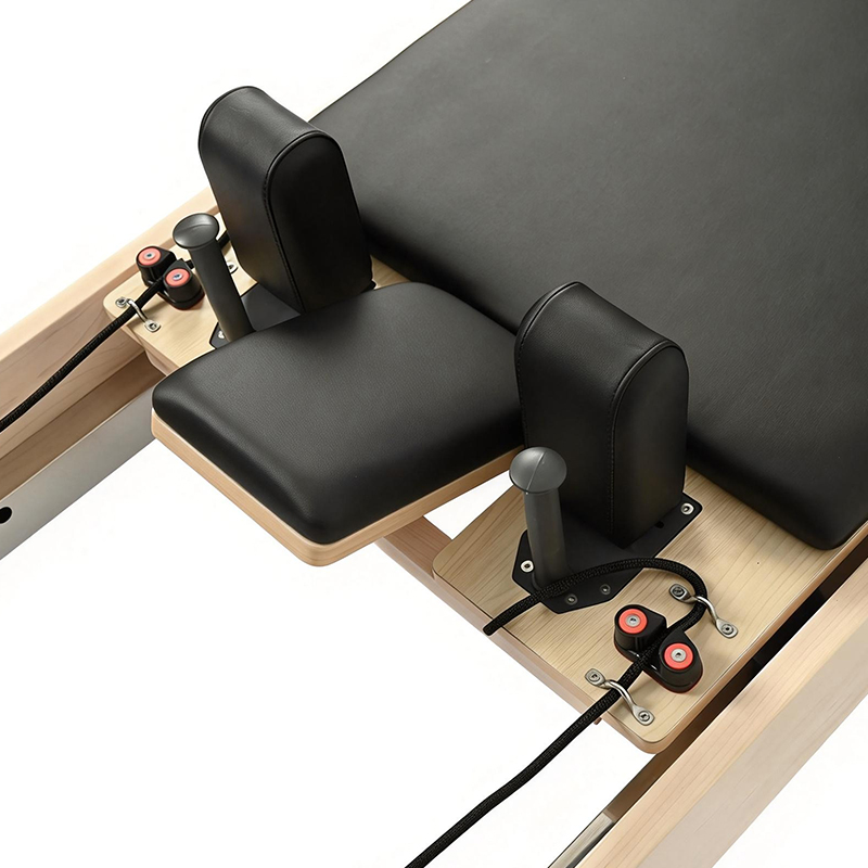 ホワイトメープル製ポータブル調整可能ピラティスリフォーマー、 - Yoga Fitness Machine のレビューと価格