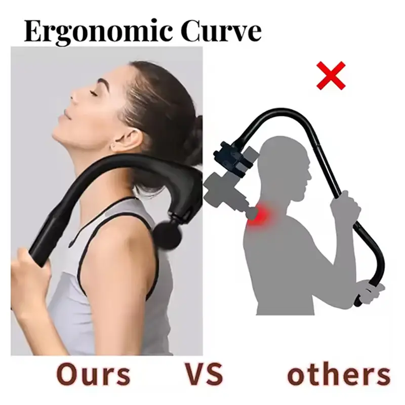 高品質コードレス振動筋膜深部組織マッサージハンマー延長ハンド - Vibration Massage Gun のレビューと価格
