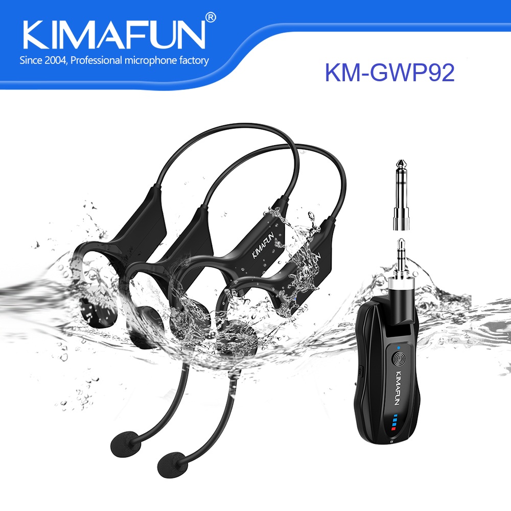 KIMAFUN デュアルワイヤレスヘッドセットマイク 2人用 - Yoga And Fitness Instructor のレビューと価格