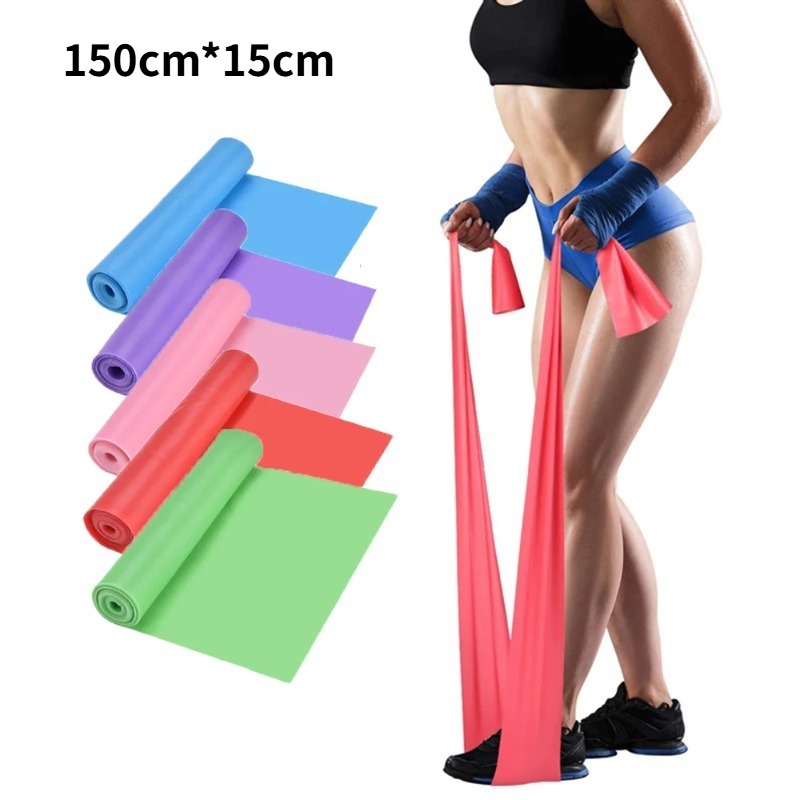 天然ラテックス製レジスタンスバンド、ヨガ、ピラティス、ホーム - Yoga Fitness Stretching Strap のレビューと価格