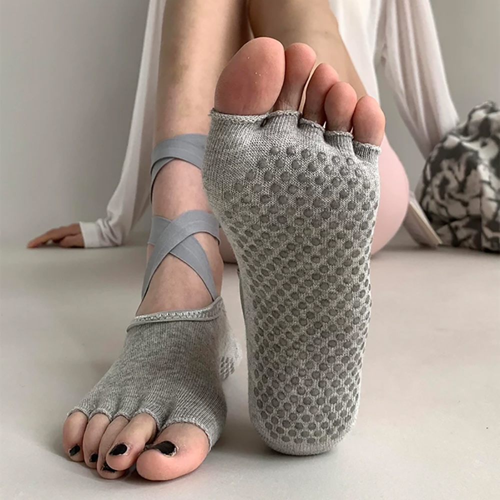 女性用タイドピラティスヨガつま先ソックスプロフェッショナルア - Yoga Fitness Dress のレビューと価格