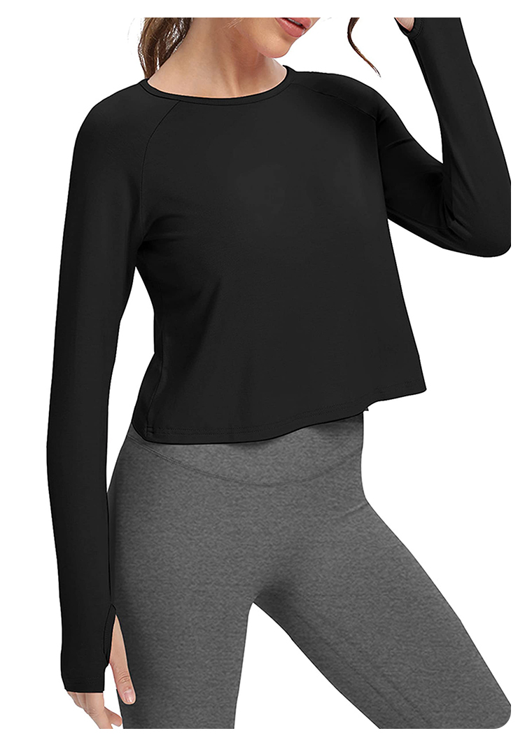 女性用長袖ヨガベスト速乾性通気性スポーツトップ O ネックス - Yoga & Fitness With Faye The Well Being Studio Abbots Langley Reviews のレビューと価格
