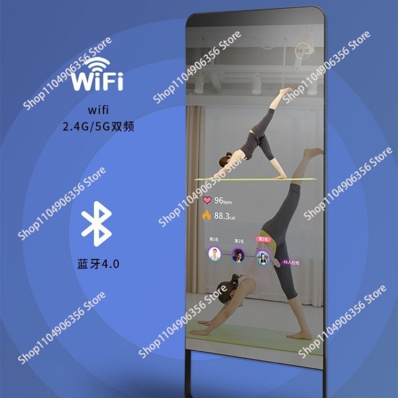 スマートマジックミラーフィットネスダンスヨガミラーAI音声ミ - Yoga Fitness Machine のレビューと価格