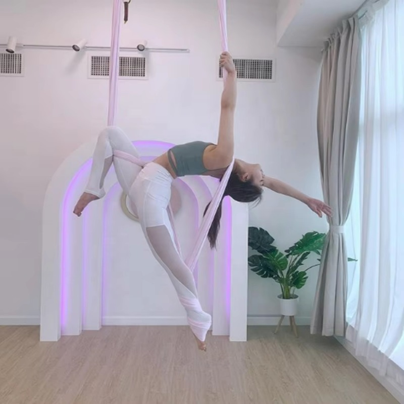 8メートルプロ仕様ブラックエアリアルフィットネストラピーズフ - Yoga Swing Aerial のレビューと価格