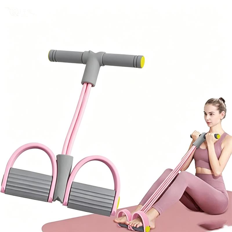 新しい4チューブ抵抗バンド ヨガペダルプーラー エラスティッ - Yoga Fitness Stretching Strap のレビューと価格