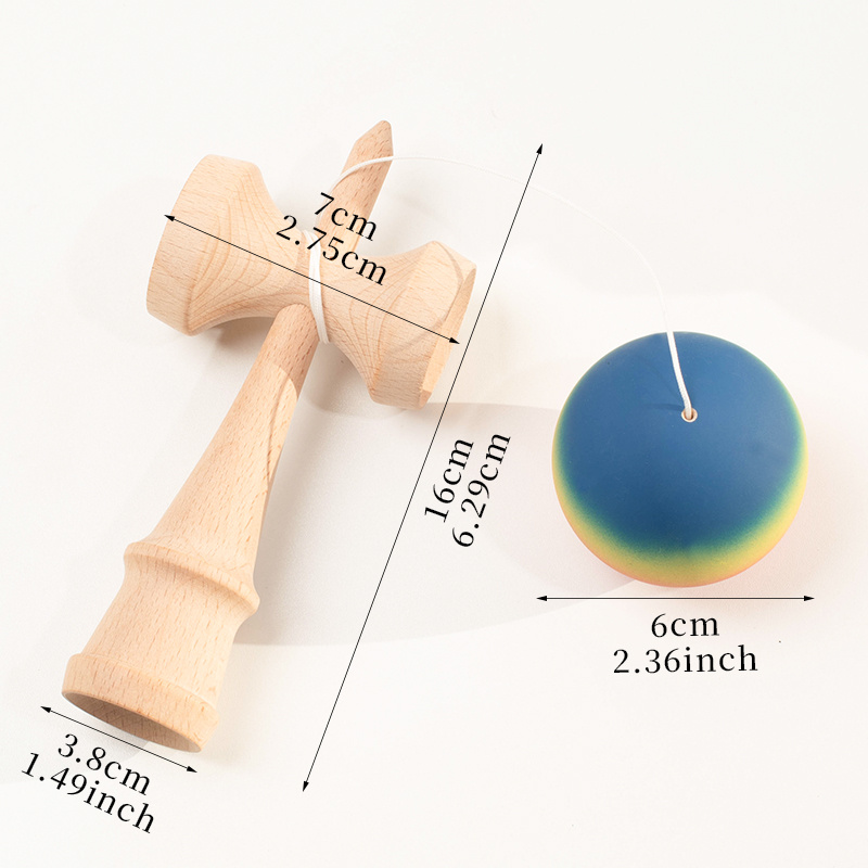 ケンダマ木製スキルボール クラックル＆グラデーションペイント - Bosu Ball Balance のレビューと価格