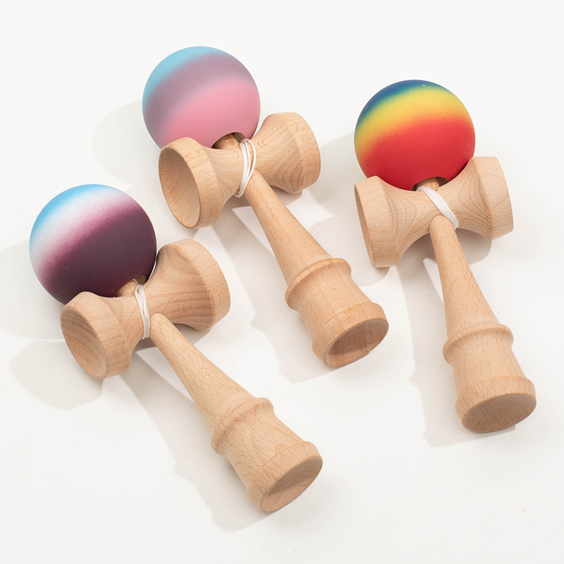 ケンダマ木製スキルボール クラックル＆グラデーションペイント - Bosu Ball Balance のレビューと価格
