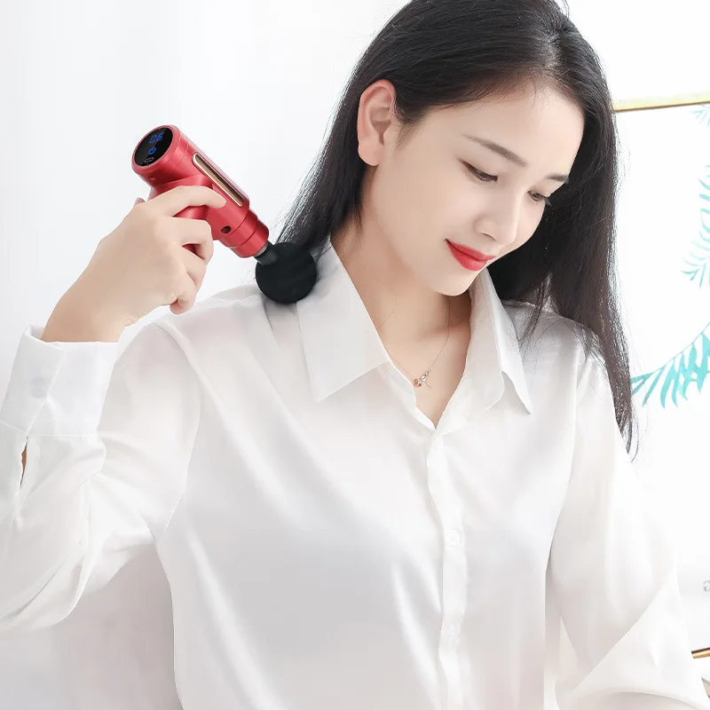 ポータブルミニマッサージガン USB 充電式軽量電気筋肉リラ - Vibration Massage Gun のレビューと価格