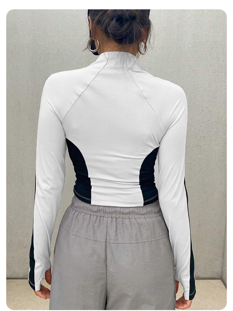ヨガ服スタンドアップカラージャケットアウトドアスポーツ長袖女 - Yoga Fitness Usa のレビューと価格