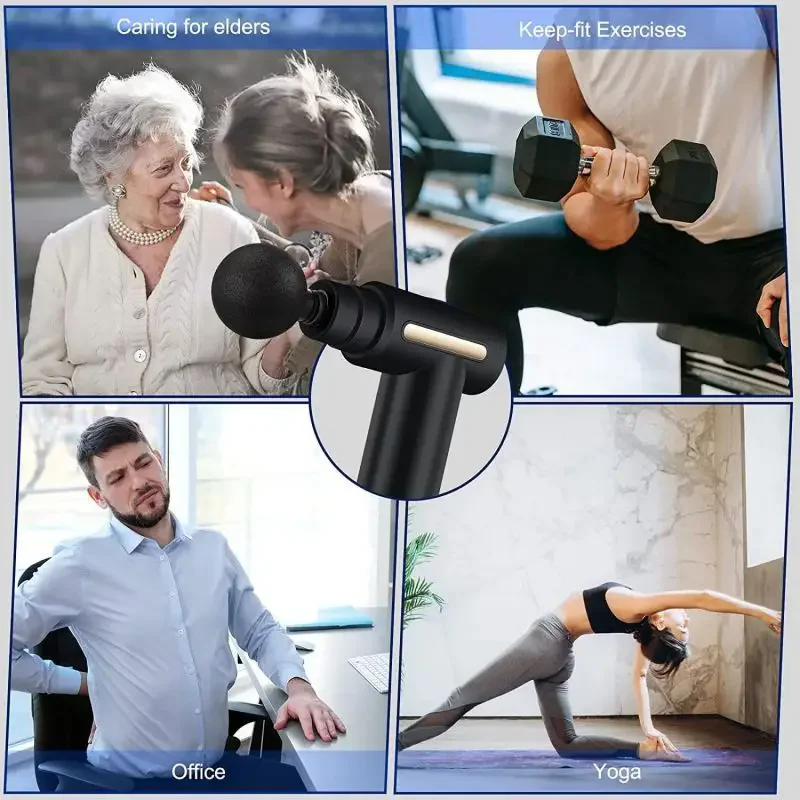 ポータブル電気周波数マッサージャー,ポータブル,フェイシア, - Vibration Massage Gun のレビューと価格