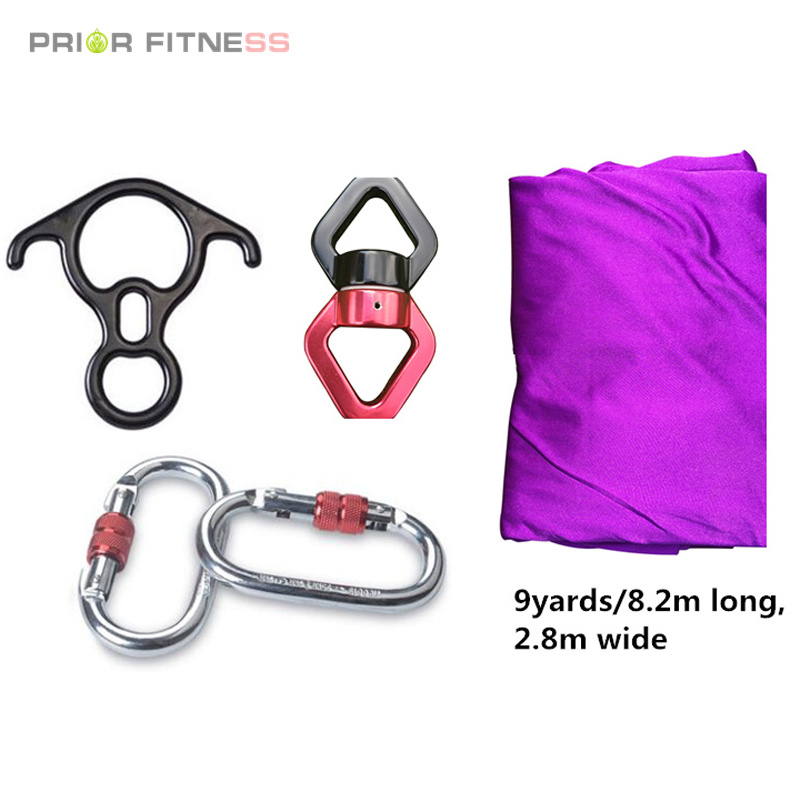 9ヤード（8.2m）エアリアルヨガシルクセット、アクロバティ - Yoga Swing Aerial のレビューと価格