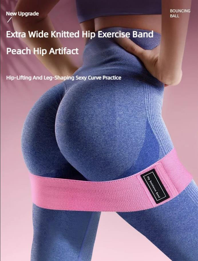3 個のファブリックレジスタンスヒップブーティバンド臀部太も - Yoga Fitness Stretching Strap のレビューと価格