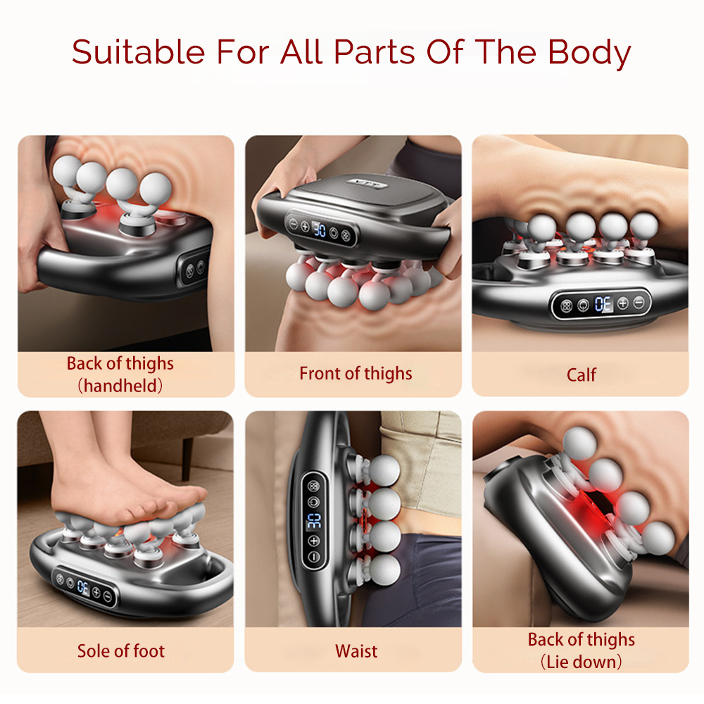 16 ヘッド筋膜ガン高周波振動ボディマッサージガン背中と腰の - Vibration Massage Gun のレビューと価格
