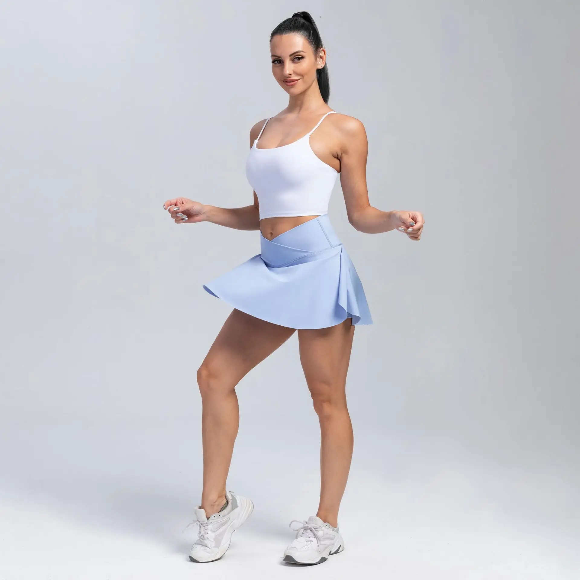 テニスウェア レディース ヨガ スポーツスカート ショート丈 - Yoga Fitness Dress のレビューと価格