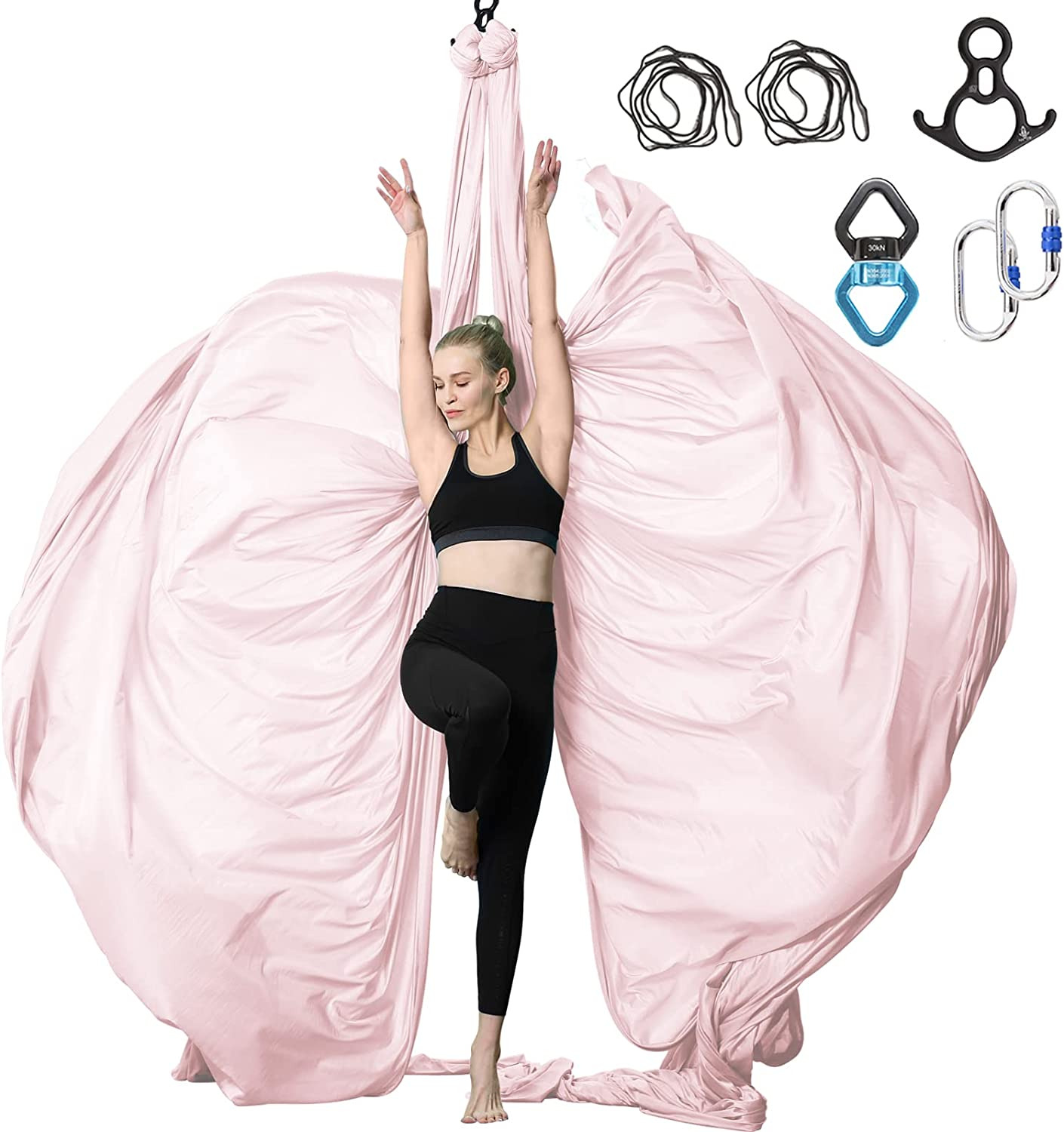 エアリアルヨガハンモック インバージョンスイング-ナイロン素 - Yoga Swing Aerial のレビューと価格