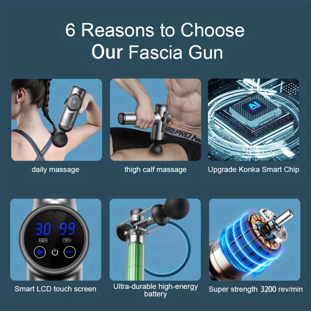 99 レベルマッサージガン筋膜深部筋肉リラックスボディネック - Vibration Massage Gun のレビューと価格