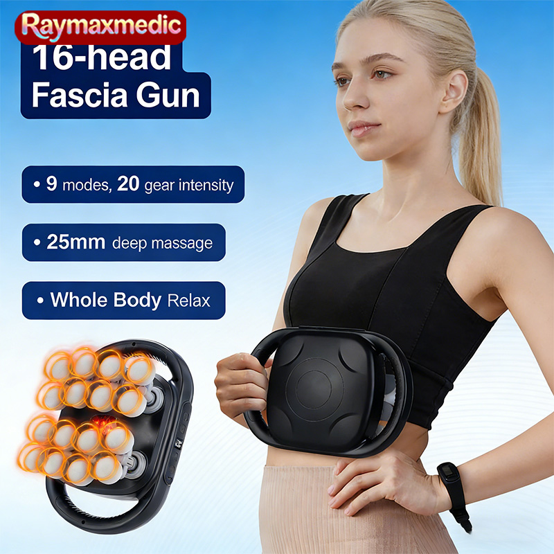 カスタマイズ可能な16ヘッド筋膜リリースガン、高周波振動ボデ - Vibration Massage Gun のレビューと価格