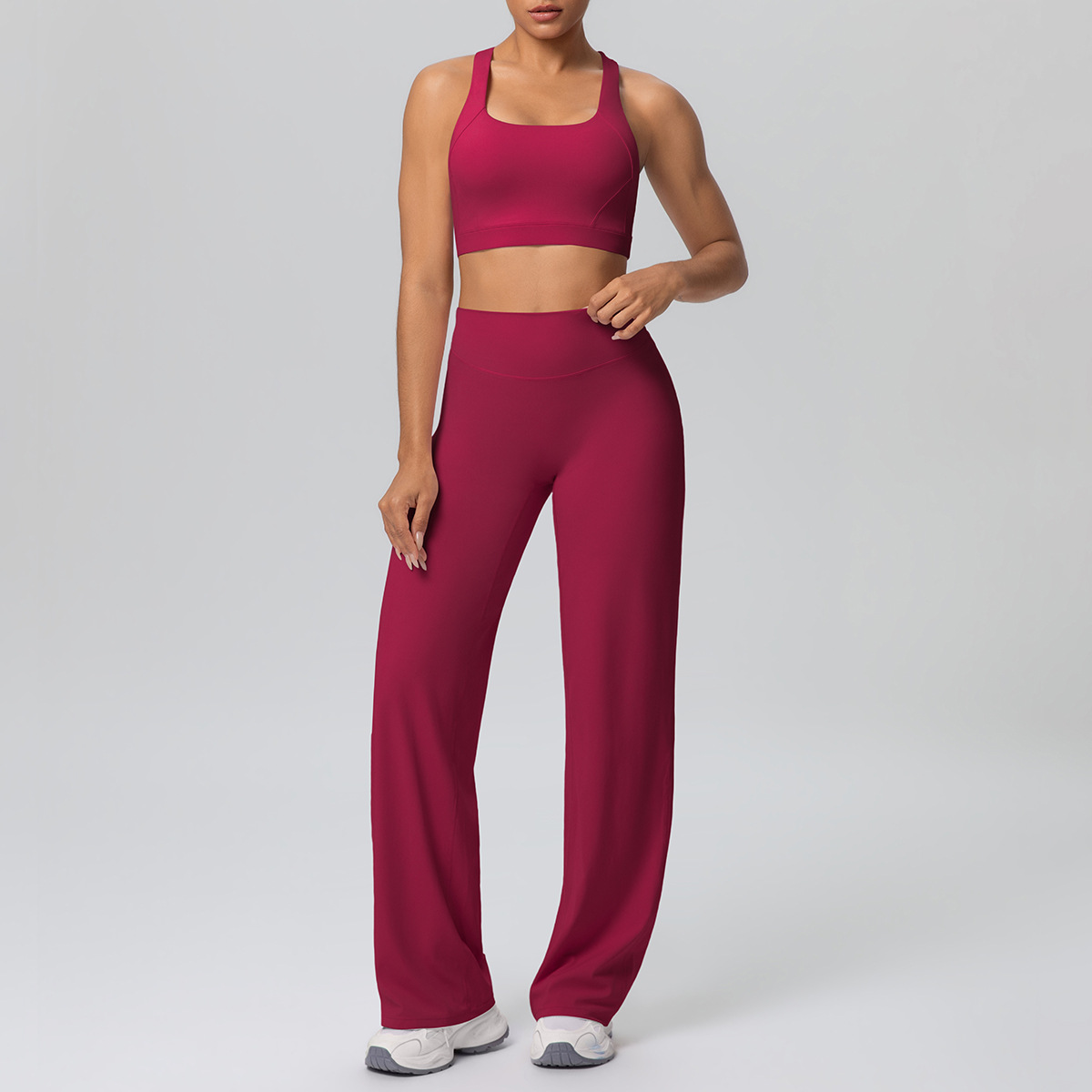 パッド入りクロスショルダーストラップヨガブラランニングスポー - Yoga Fitness Stretching Strap のレビューと価格