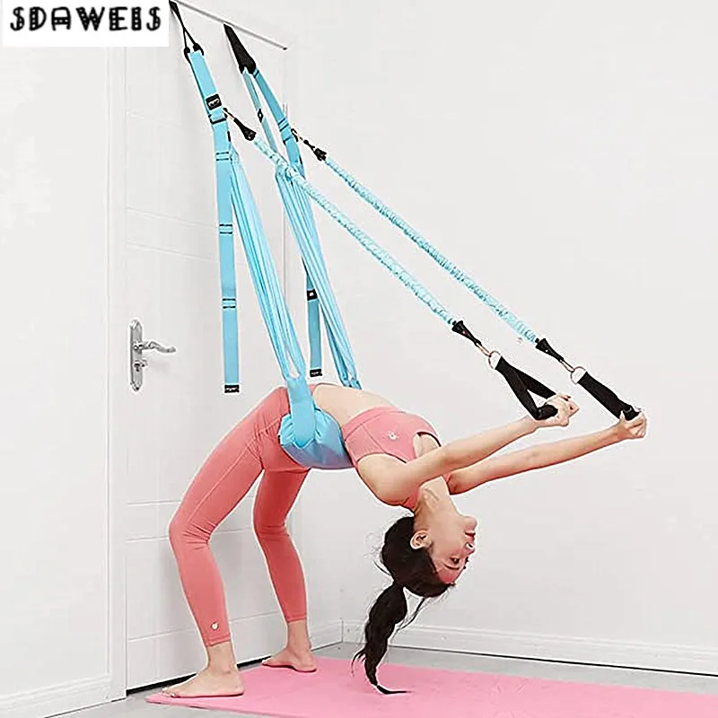 空中ヨガ弾性ストラップ,調整可能な弾性ドアフック,ヨガベルト - Yoga Swing Aerial のレビューと価格